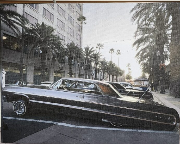 Classic Car Picture turned into Canvas wall hanger